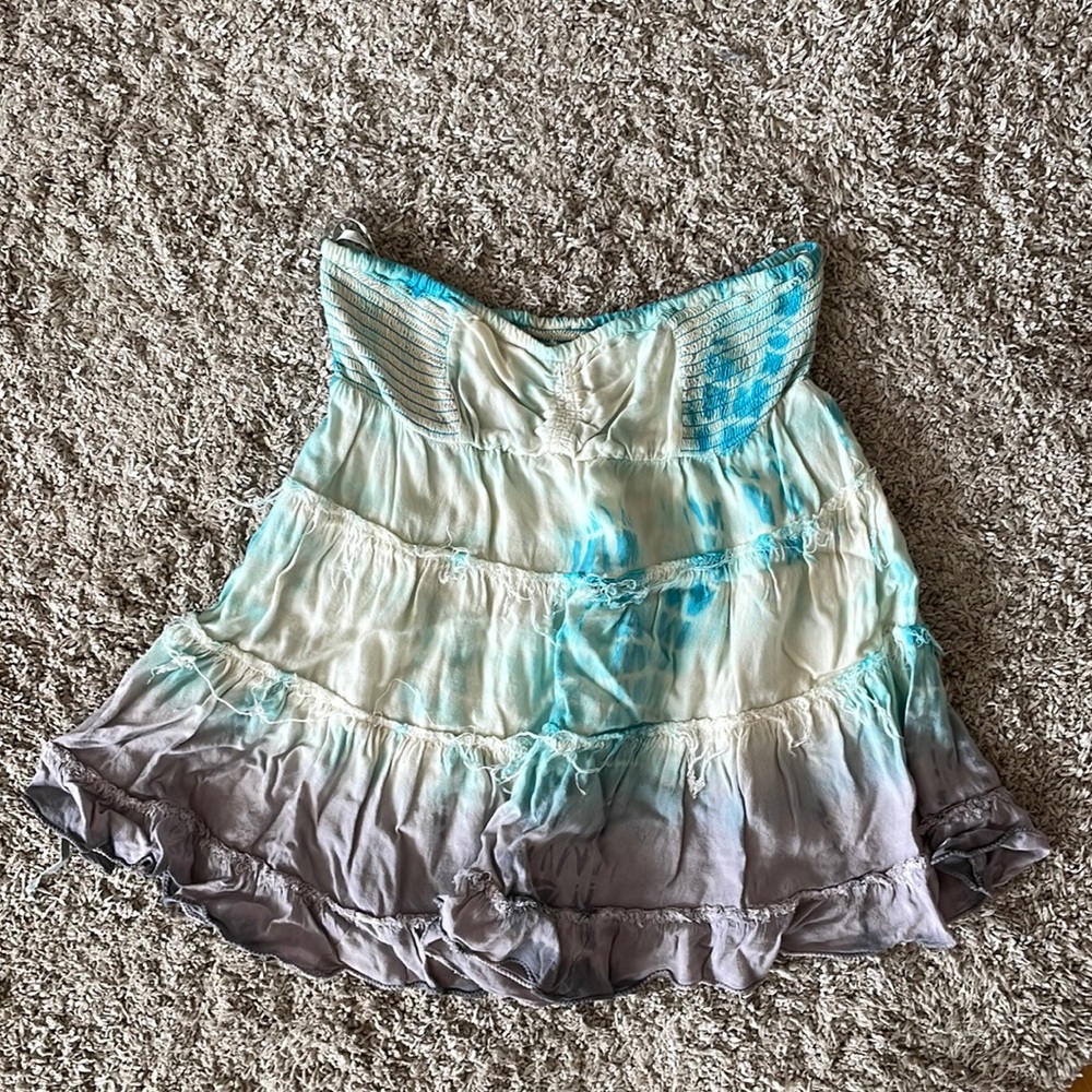 Free People Tie-Dye Tunic Tube Top